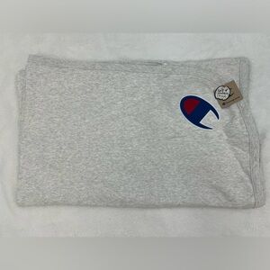 Champion Grey Reverse Weave Stadium Blanket (One Size)